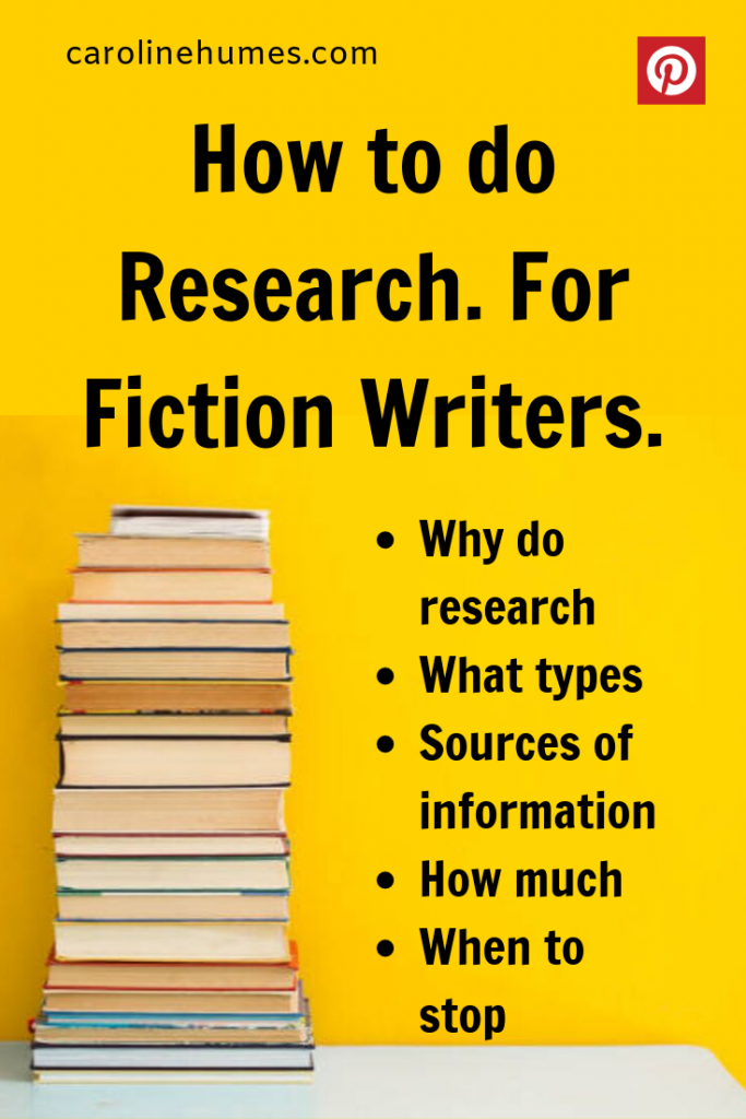 How to do Research For Fiction Writers.